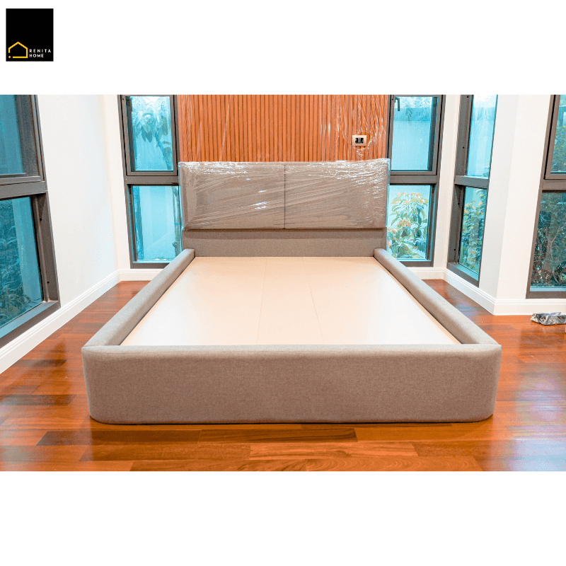 เตียงนอน 5 ฟุต RENITA HOME รุ่น BEN สีเทา_3
